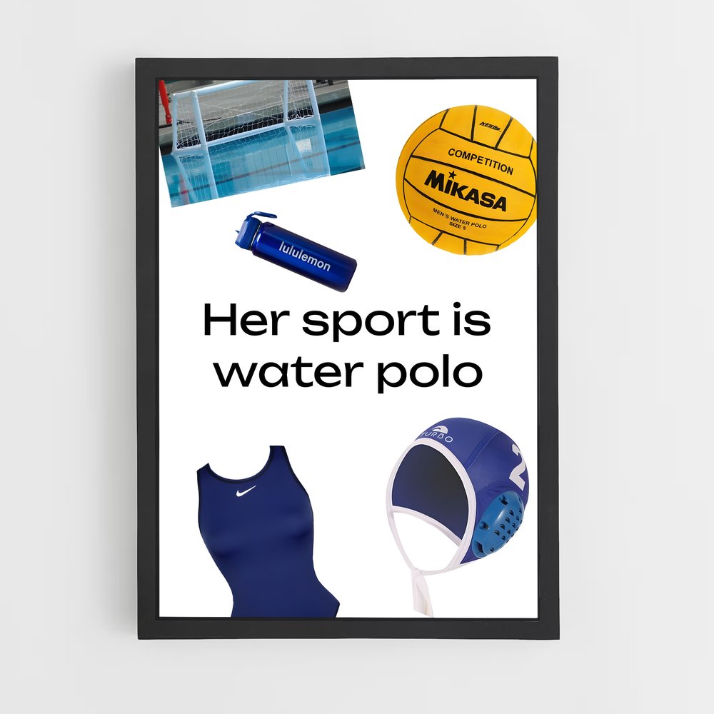 Poster Water Polo Passion – affiche Water-polo (vue 2)